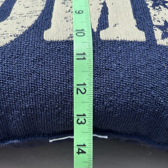 Patriotic Tapestry Pillow Oblong "Home" 17"x14" Americana Rustic July 4th - Picture 6 of 6